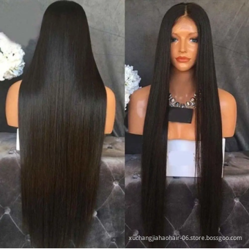 Wholesale cheap price straight human hair wigs brazilian virgin hair wig transparent swiss lace 100 russian virgin hair wig
